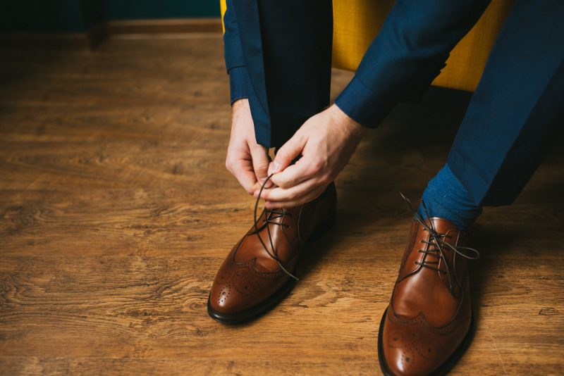 Mens Leather Brogue Shoes