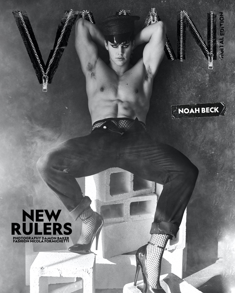 Noah Beck appears on a digital cover for VMAN.