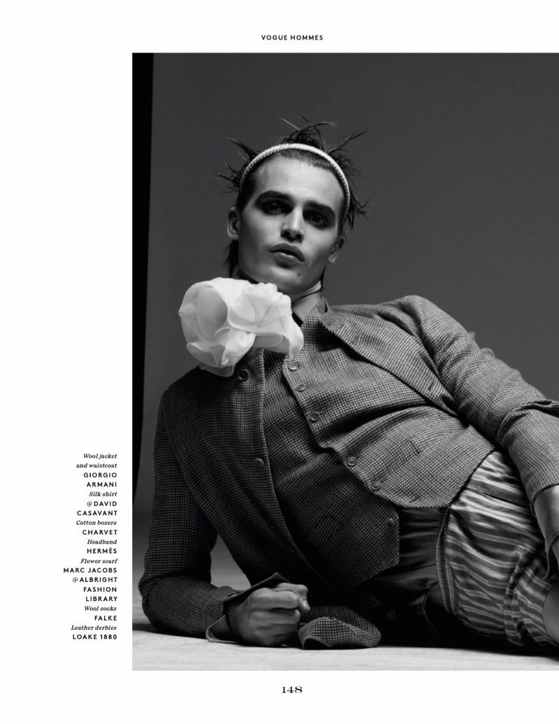 Freedom: Parker van Noord Sports Flamboyant Style for Vogue Hommes