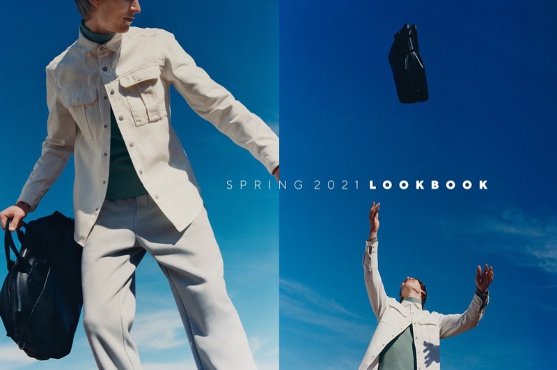 Thom Voorintholt stars in Reserved's spring 2021 men's collection lookbook.