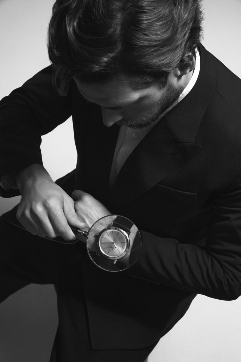 Simone Dons Dapper Numbers & Luxe Watches for Wall Street Italia