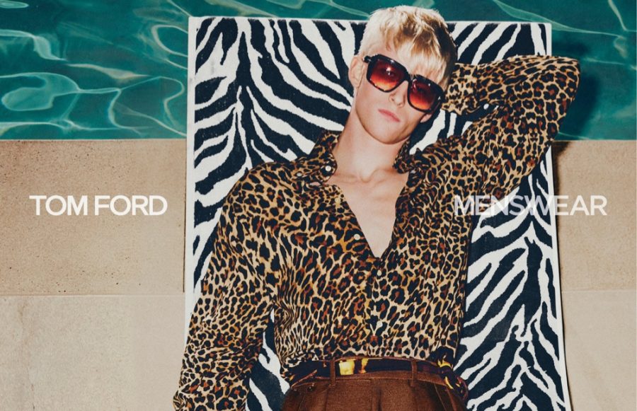 Tom Ford photographs Troy N. for his spring-summer 2021 men's campaign.