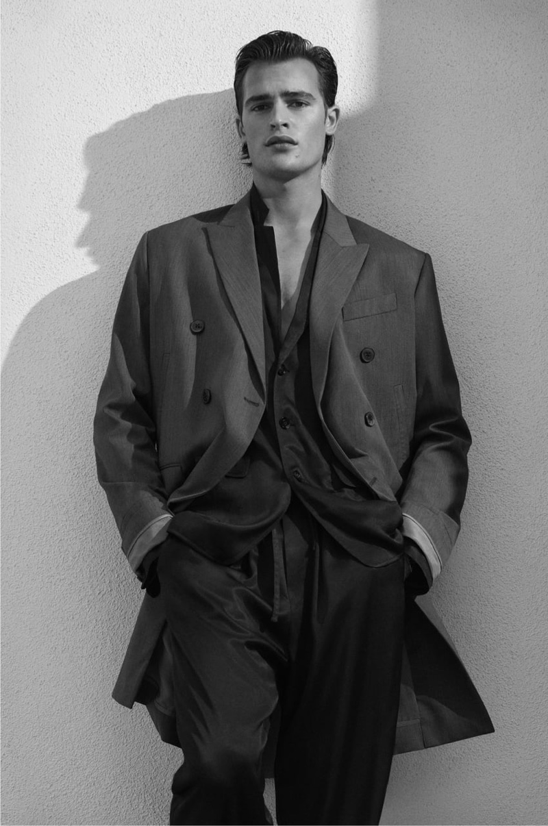 Craig McDean photographs Parker van Noord for Zara's spring-summer 2021 men's campaign.