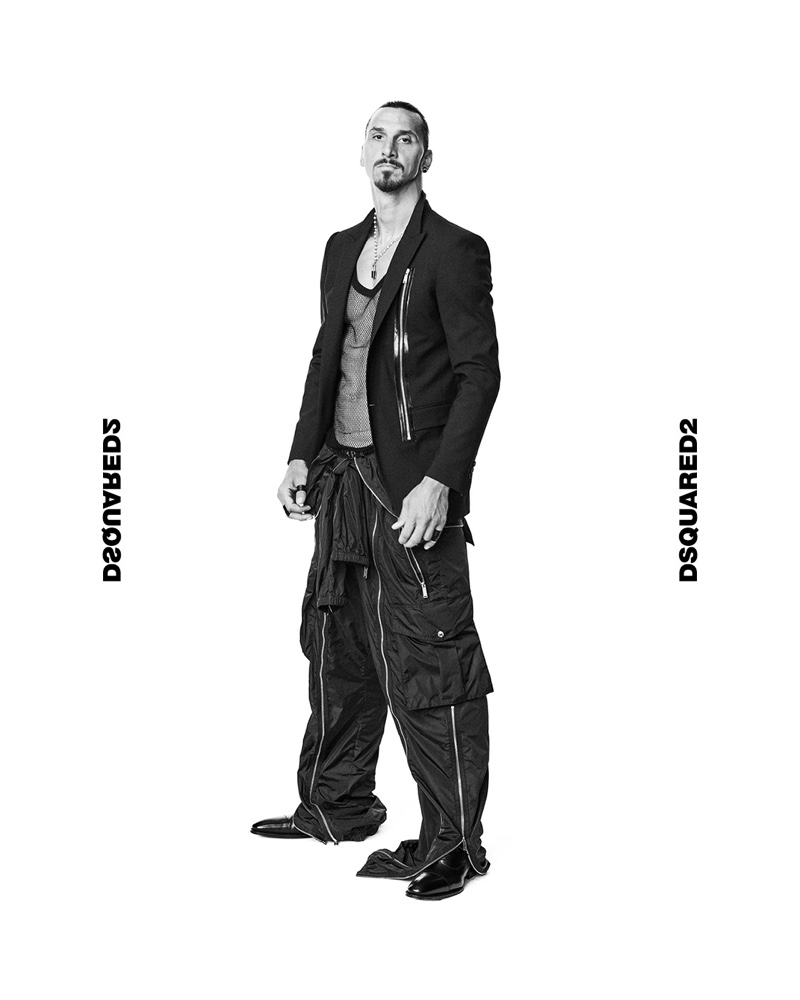 Zlatan Ibrahimović stars in Dsquared2's spring-summer 2021 men's campaign.