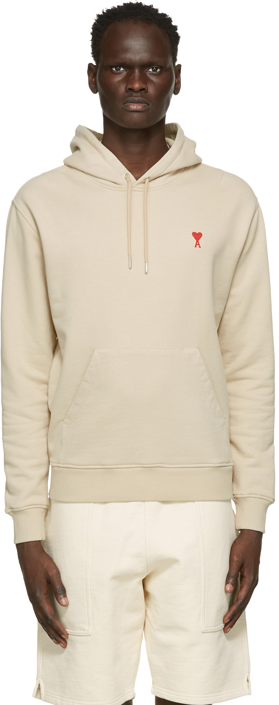 ami hoodie beige