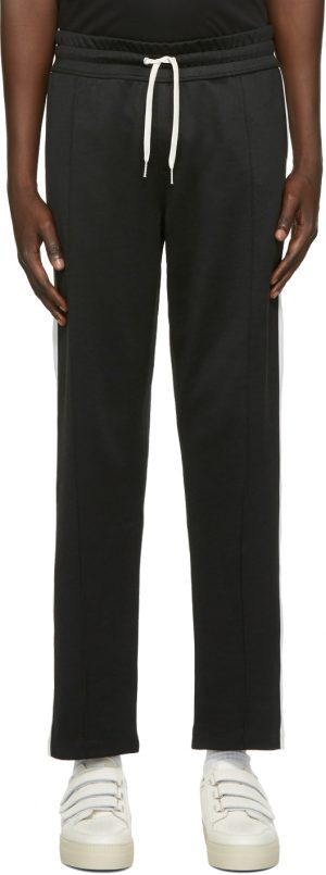 AMI Alexandre Mattiussi Black Ami Patch Track Pants AMI Alexandre Mattiussi Black Ami Patch Track Pants