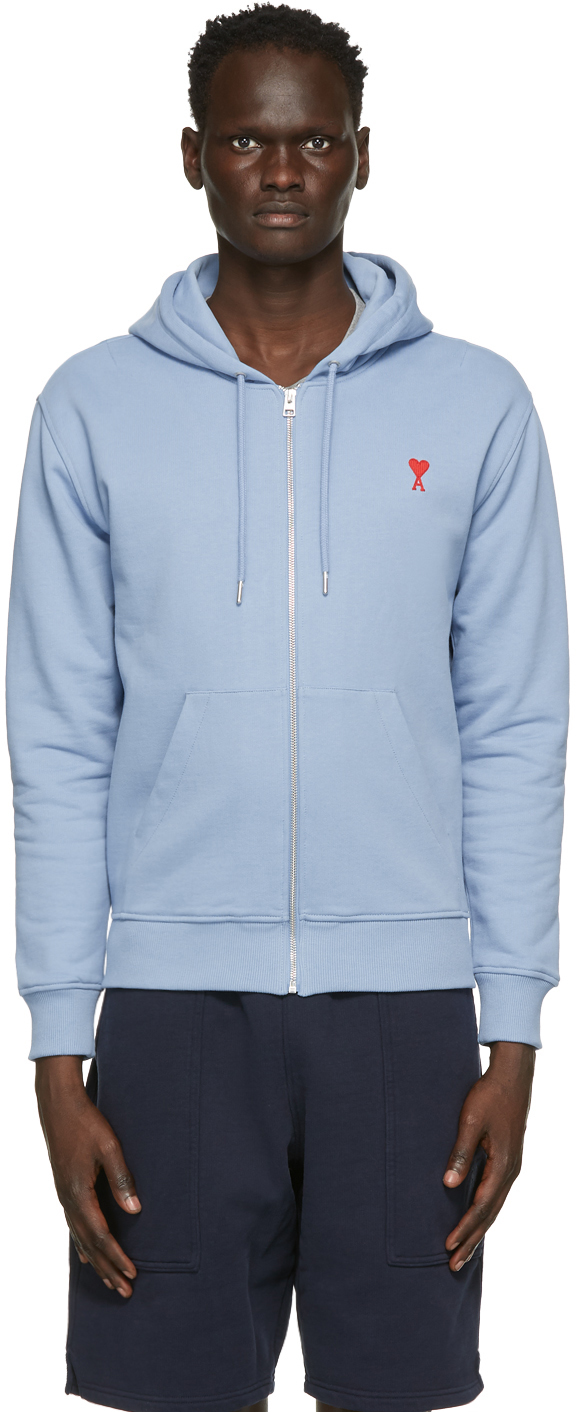 ami hoodie blue