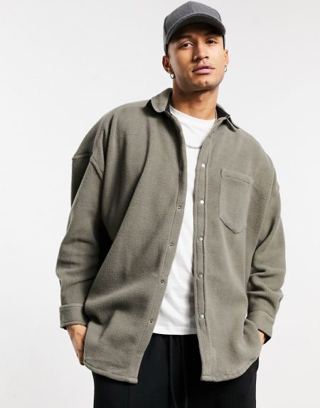 light grey overshirt