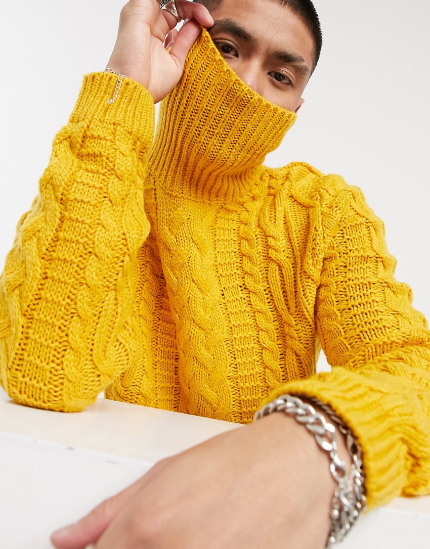dark mustard yellow sweater