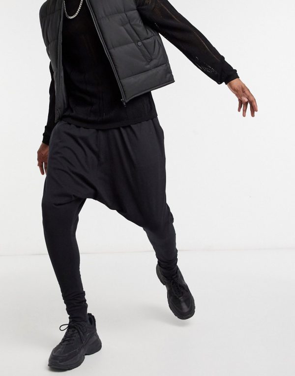 sweatpants with writing on the crotch
