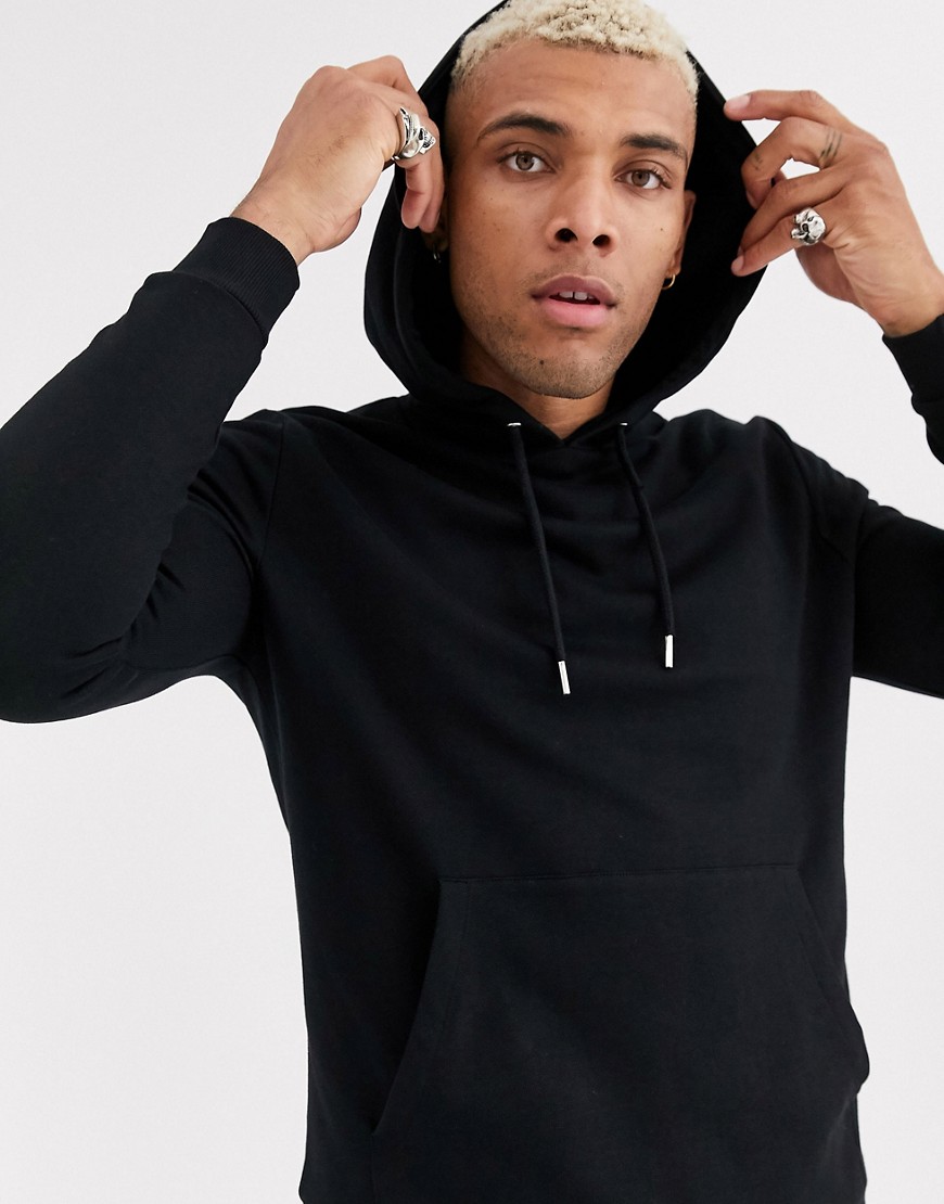 ASOS DESIGN organic hoodie in black | The Fashionisto