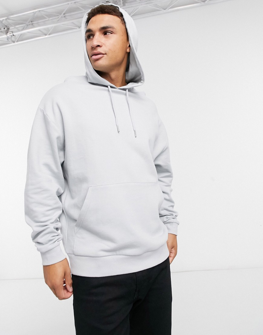 ASOS DESIGN oversized hoodie in gray | The Fashionisto