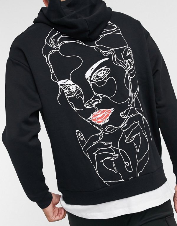 back print hoodie women's