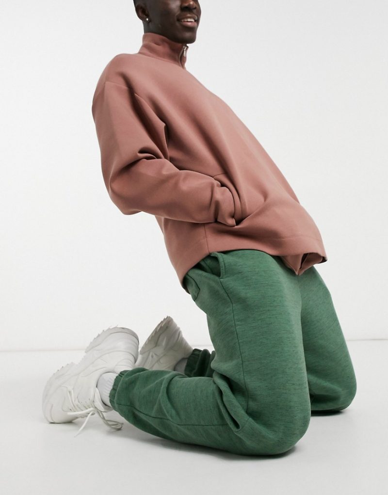 green sweatpants set