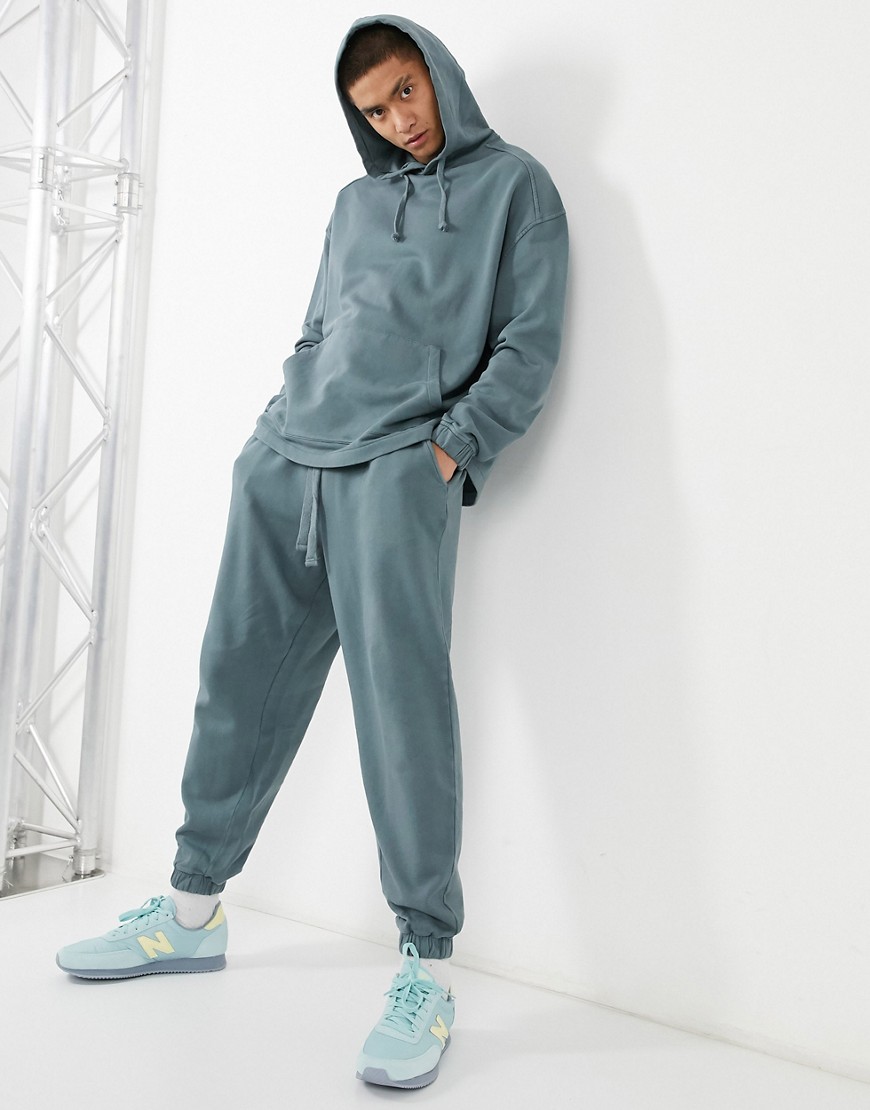 oversized sweatpants and hoodie set