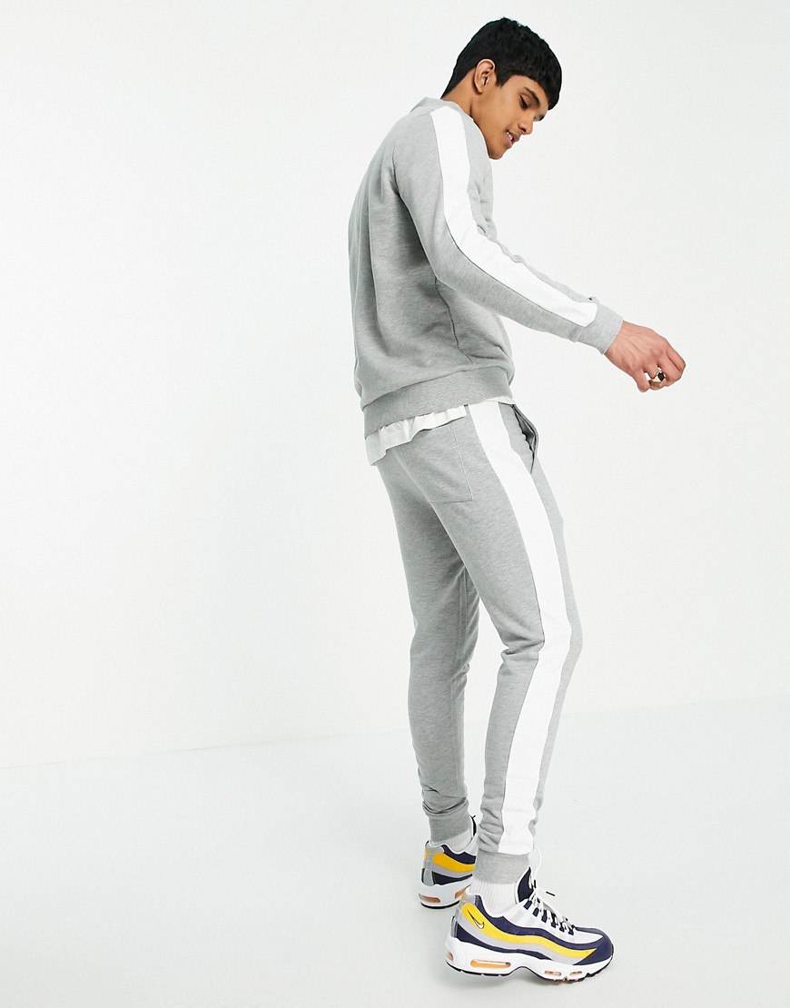 nike grey half zip tracksuit