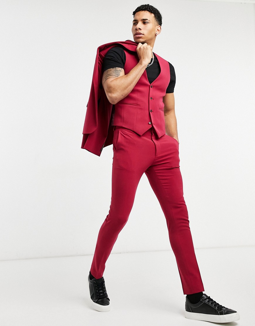 red suit pants women