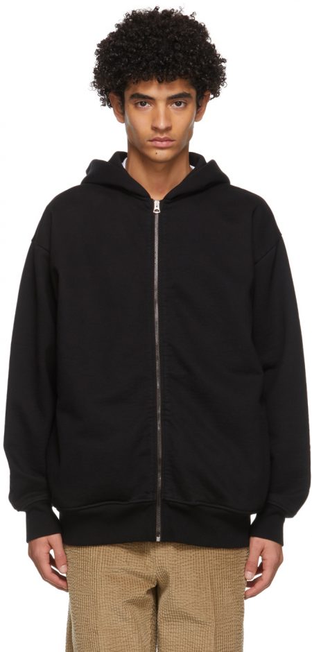 black fleece hoodie