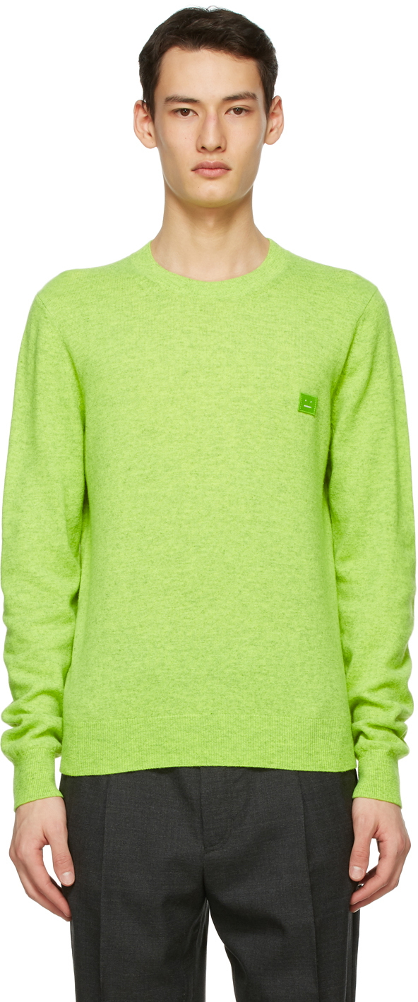acne studios green sweater