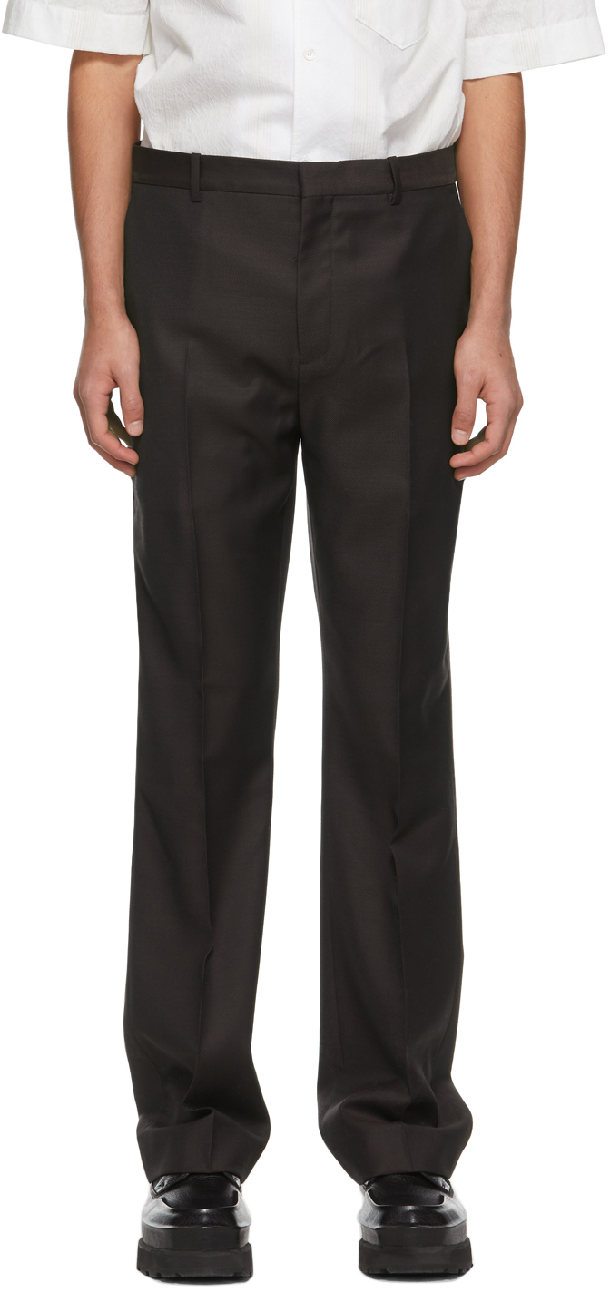purple tailored trousers