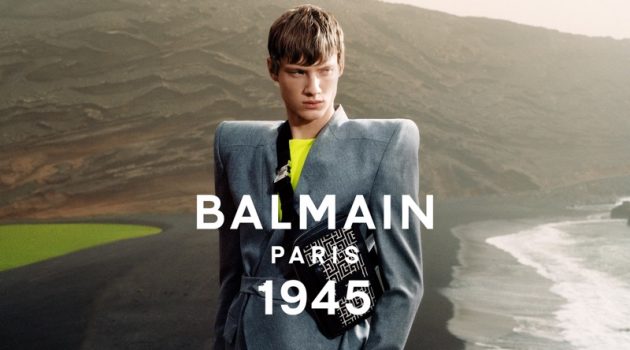Braien Sports Sharp Shapes for Balmain Spring Campaign Braien Vaiksaar stars in Balmain's spring-summer 2021 men's campaign.