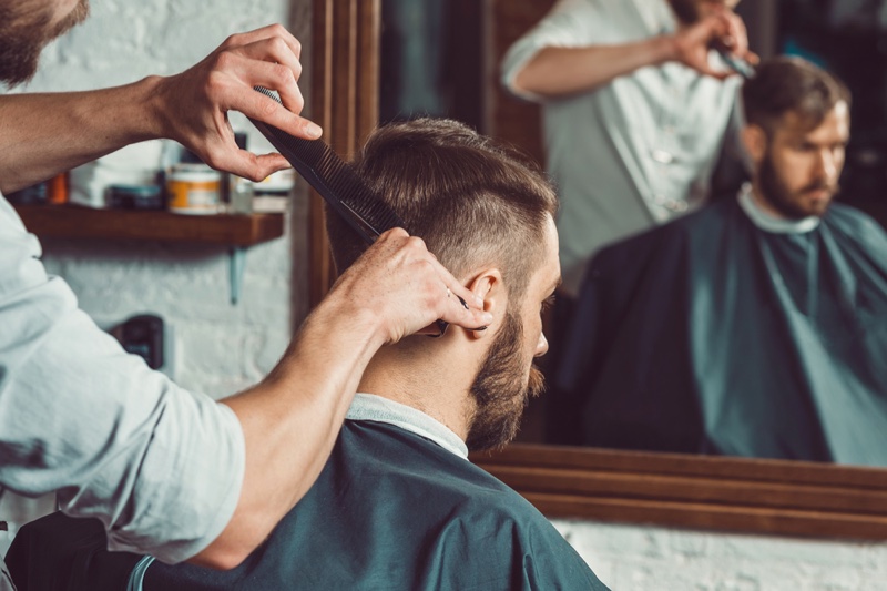 Barber Haircut Man Chair