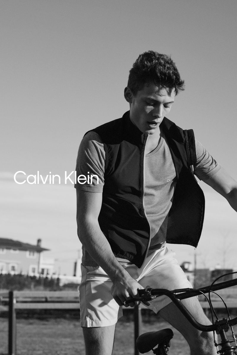 Miranda Barnes photographs João Knorr for Calvin Klein Performance's spring 2021 campaign.