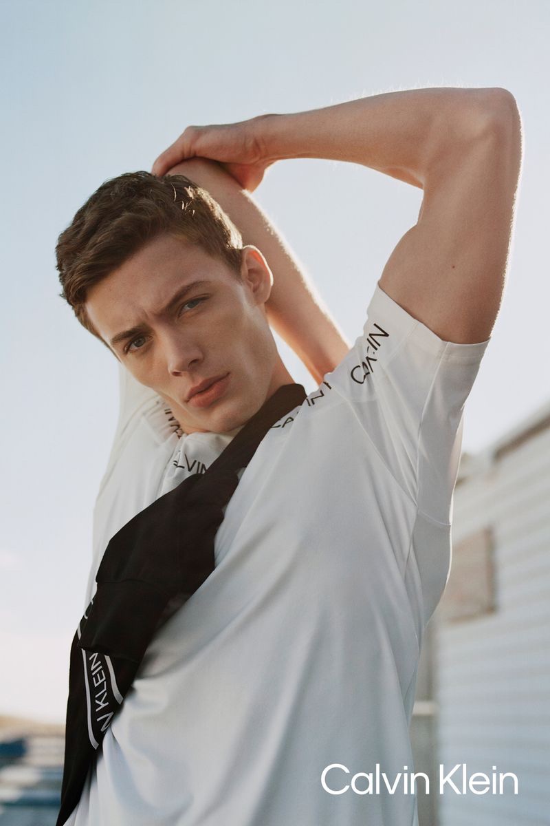 João Knorr fronts the Calvin Klein Performance spring 2021 campaign.