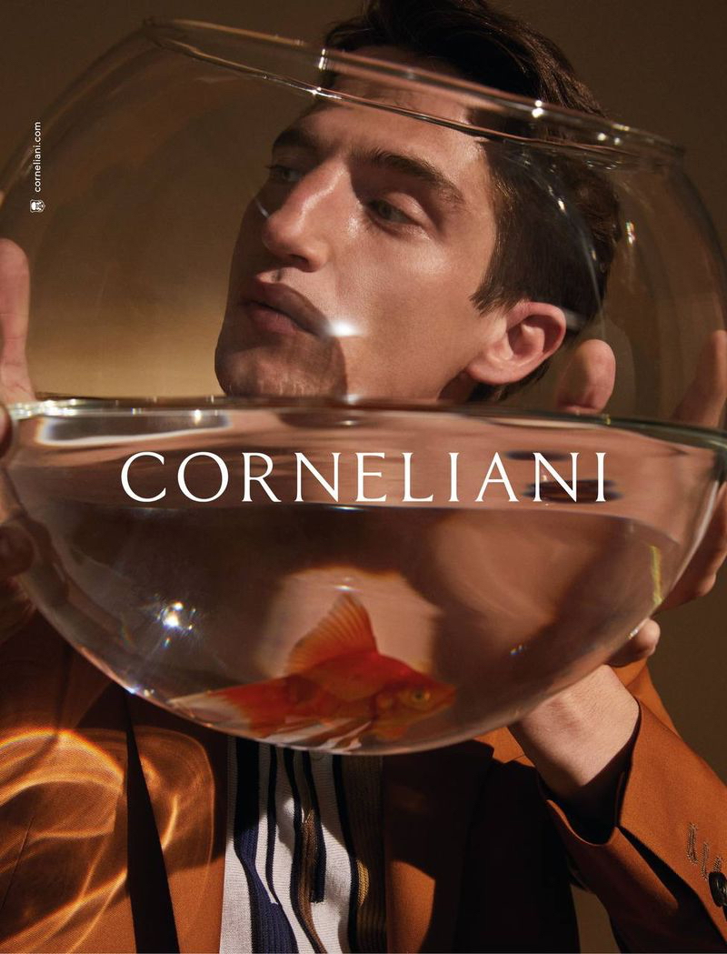 Corneliani enlists Anatol Modzelewski as the star of its spring-summer 2021 campaign.