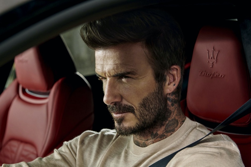 David Beckham stars in a new campaign for Maserati.