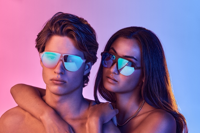 Models Harry Algar and Kawani Prenter star in the Dreamers eyewear Sleep campaign. 