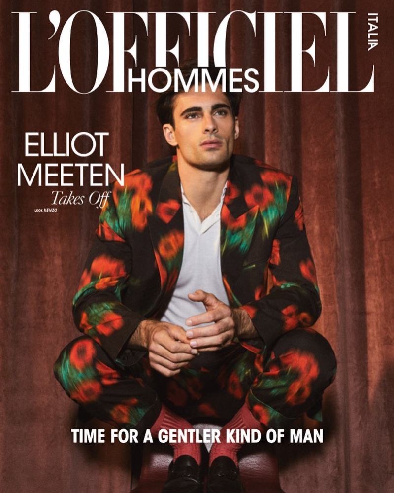 Elliot Meeten covers the spring 2021 edition of L'Officiel Hommes Italia.