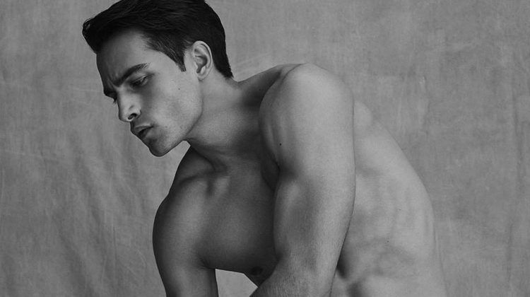 Aleksandar Rusić fronts Emporio Armani's spring-summer 2021 underwear campaign.