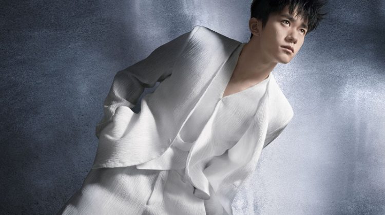 Chinese entertainer Jackson Yee appears in Emporio Armani's spring-summer 2021 campaign.