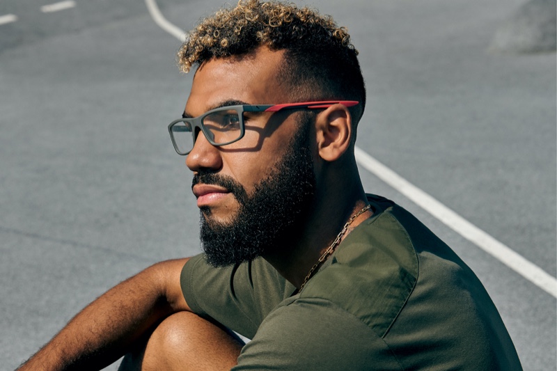 Eric Maxim Choupo-Moting stars in Puma's spring-summer 2021 eyewear campaign.