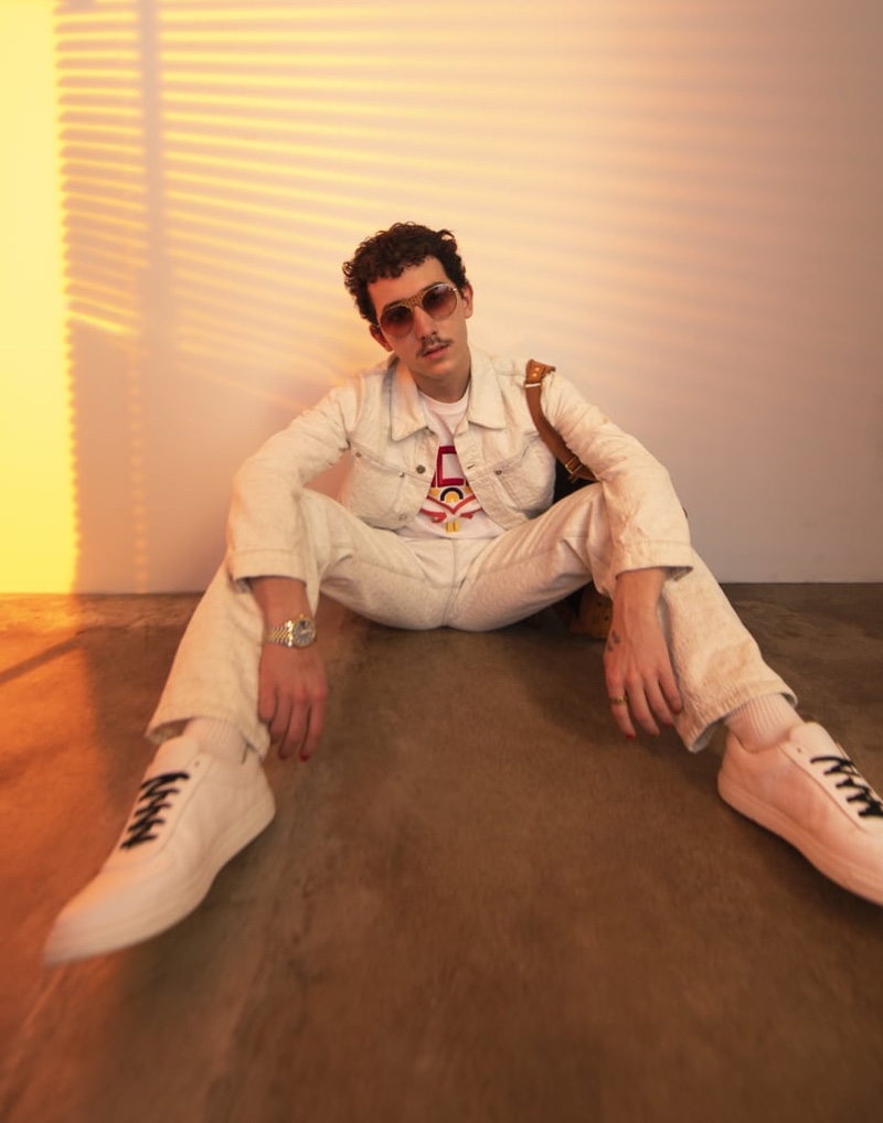 Musician Frankie Jonas stars in MCM's spring 2021 campaign.