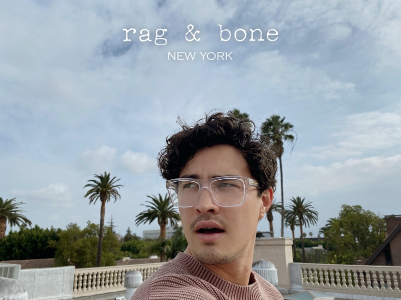 "Chilling Adventures of Sabrina" actor Gavin Leatherwood connects with Rag & Bone for its Eyewear Photo Project.