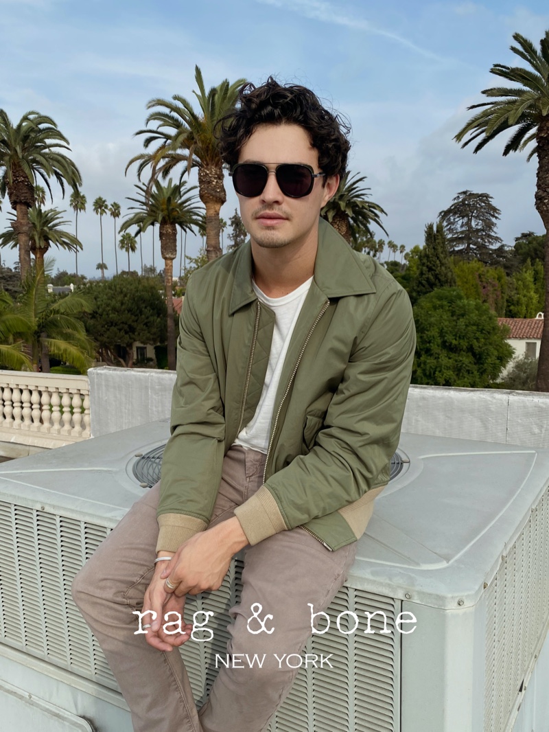 Front and center, Gavin Leatherwood stars in Rag & Bone's Eyewear Photo Project.