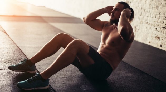 How to Get Abs in a Month Man with Six Pack Working Out