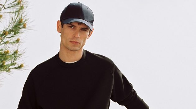 Arthur Gosse Steps Outdoors in Mango Leisure Collection Arthur Gosse sports a casual look from Mango's Leisure collection.