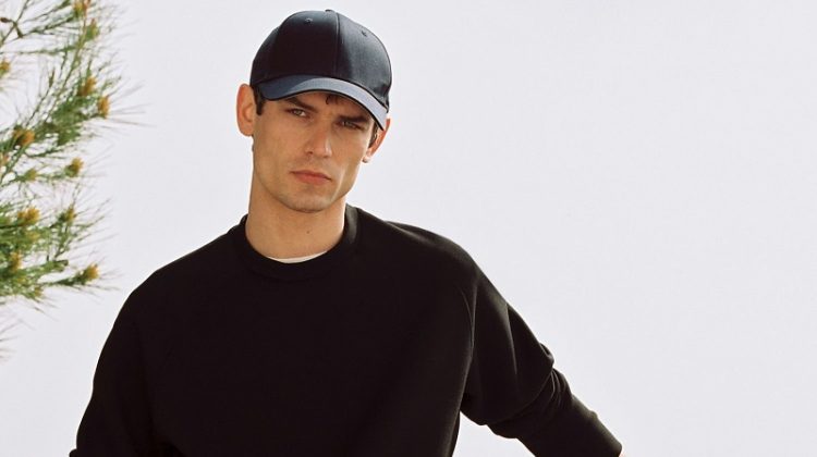 Arthur Gosse sports a casual look from Mango's Leisure collection.