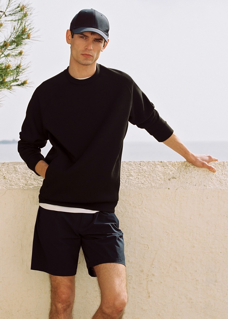 Arthur Gosse sports a casual look from Mango's Leisure collection.