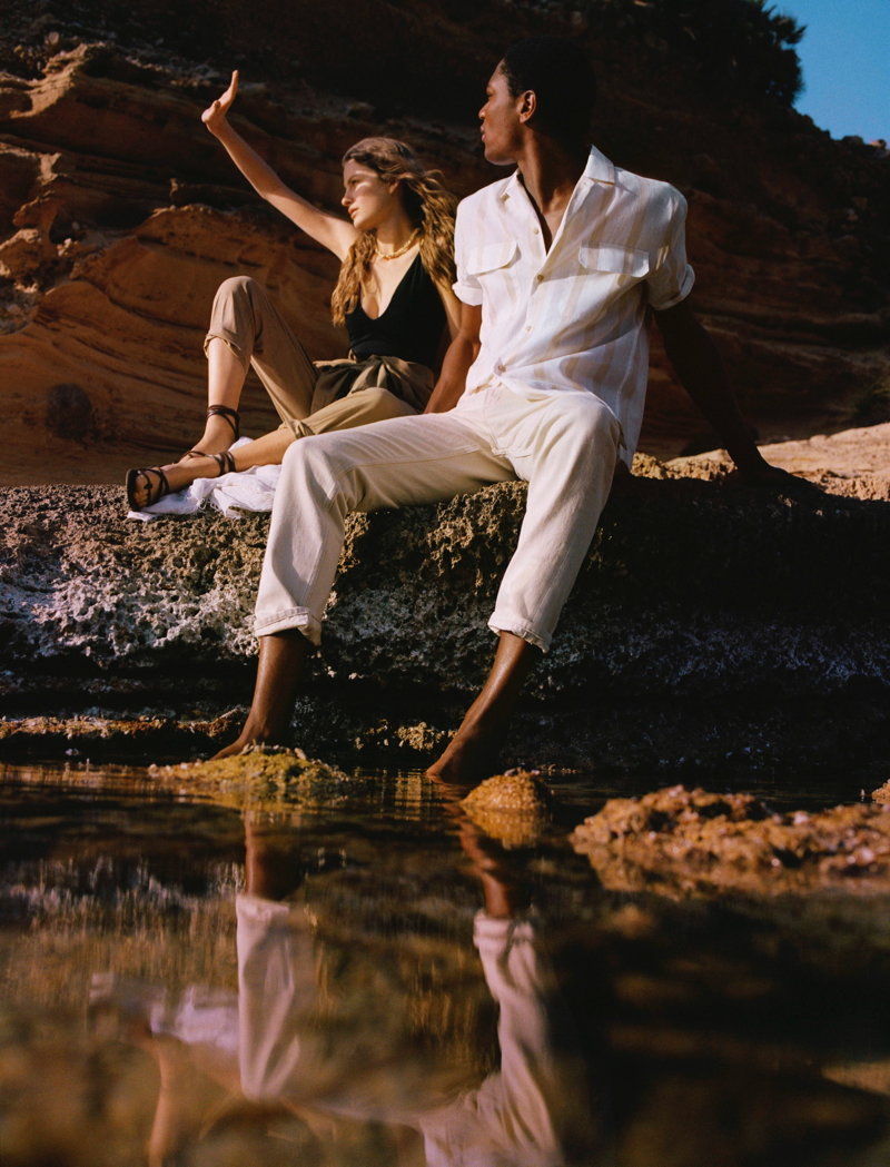 Models Felice Noordhoff and Hamid Onifade travel to Mallorca to showcase Mango's Committed collection. » Hamid Onifade Takes to Betlem, Mallorca for Mango Committed Models Felice Noordhoff and Hamid Onifade travel to Mallorca to showcase Mango's Committed collection.