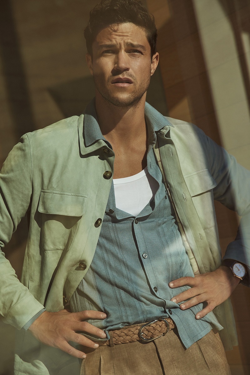 Miles McMillan Sports Chic Neutrals for Robb Report