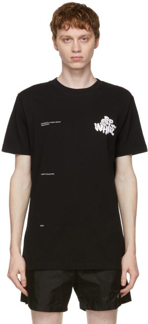 Off-White Black Blur Logo T-Shirt Off-White Black Blur Logo T-Shirt