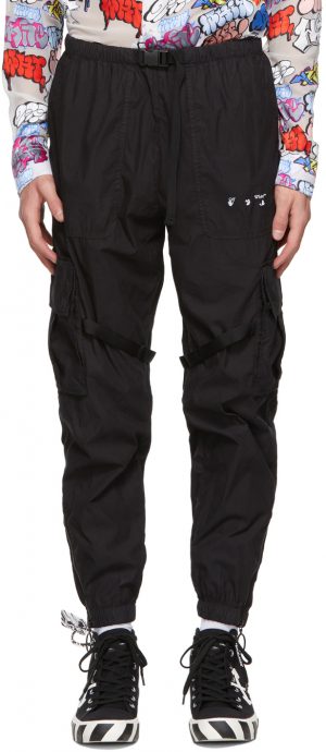 Off-White Black Cotton Cargo Pants Off-White Black Cotton Cargo Pants
