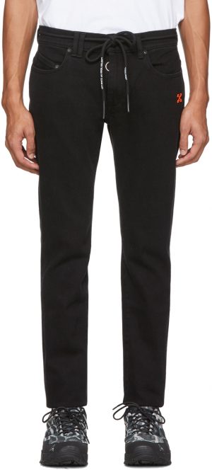 Off-White Black Diag Skinny Jeans Off-White Black Diag Skinny Jeans
