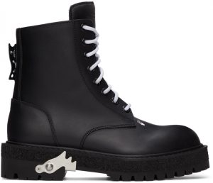 Off-White Black Hike Logo Boots Off-White Black Hike Logo Boots
