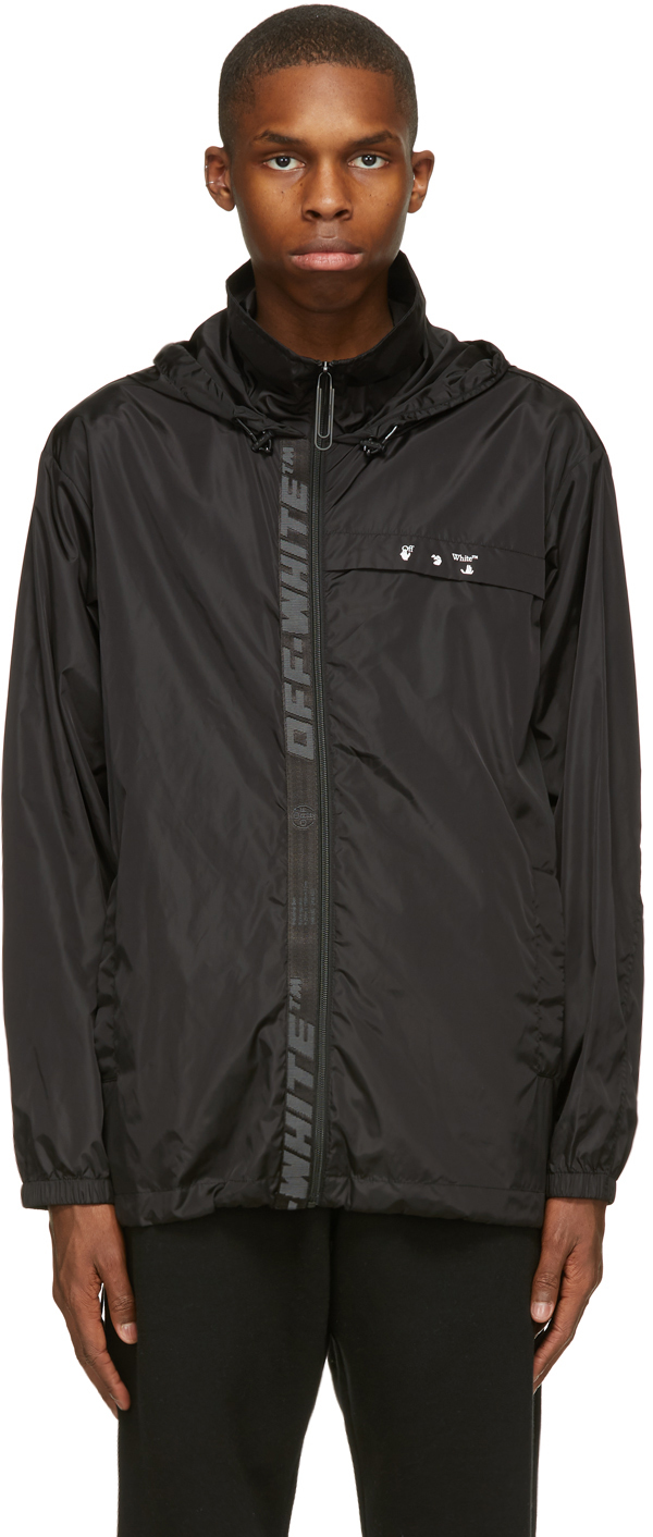white black windbreaker