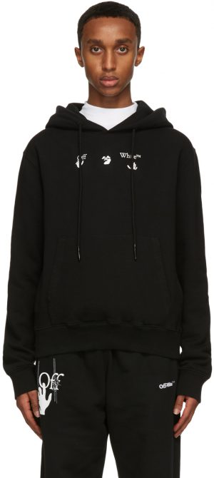 Off-White Black 'Peace Worldwide' Hoodie Off-White Black 'Peace Worldwide' Hoodie